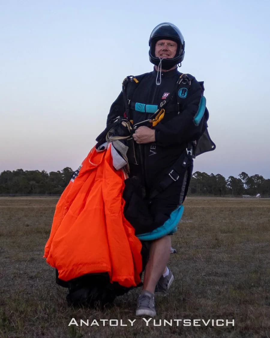 Rick Taylor skydiving, founder of skydive.studio
